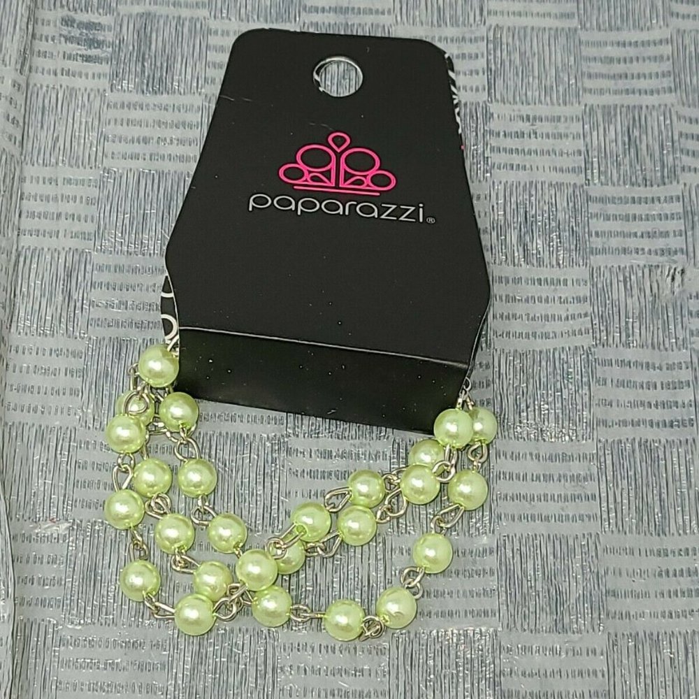 Paparazzi Stage Name Green Bracelet